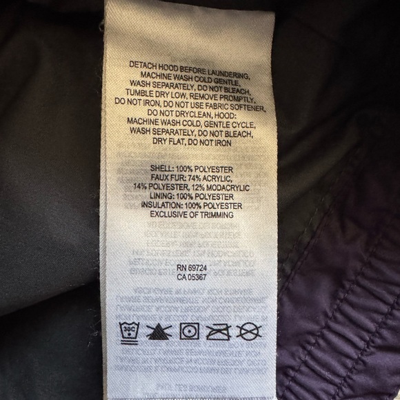 Columbia Hooded Puffer Jacket Quilted Insulated Winter Coat Ski Eggplant Medium - Picture 6 of 7